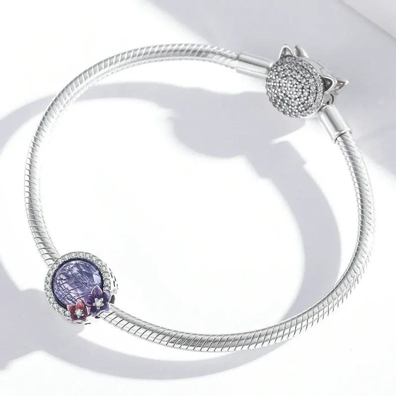 (image for) Pandora Style Feminine Power - Brilliant Flowers Charm - SCC2141 - View 3