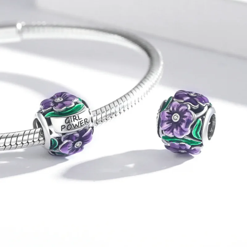 (image for) Pandora Style Feminine Power - Violet Charm - SCC2140 - View 4