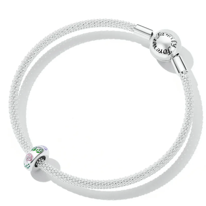 (image for) Pandora Style Flower Doodle Charm - BSC596 - View 5