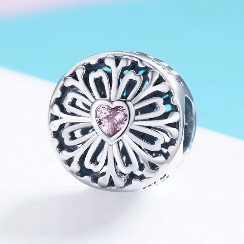 (image for) Pandora Style Flower of Friendship Charm - SCC740 - View 2