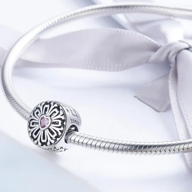 (image for) Pandora Style Flower of Friendship Charm - SCC740 - View 3