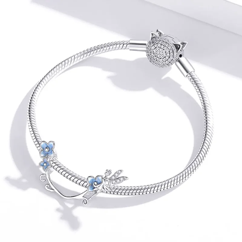 (image for) Pandora Style Flower Spirit Charm - BSC391 - View 3