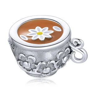 (image for) Pandora Style Flower Teacup Charm - SCC1915