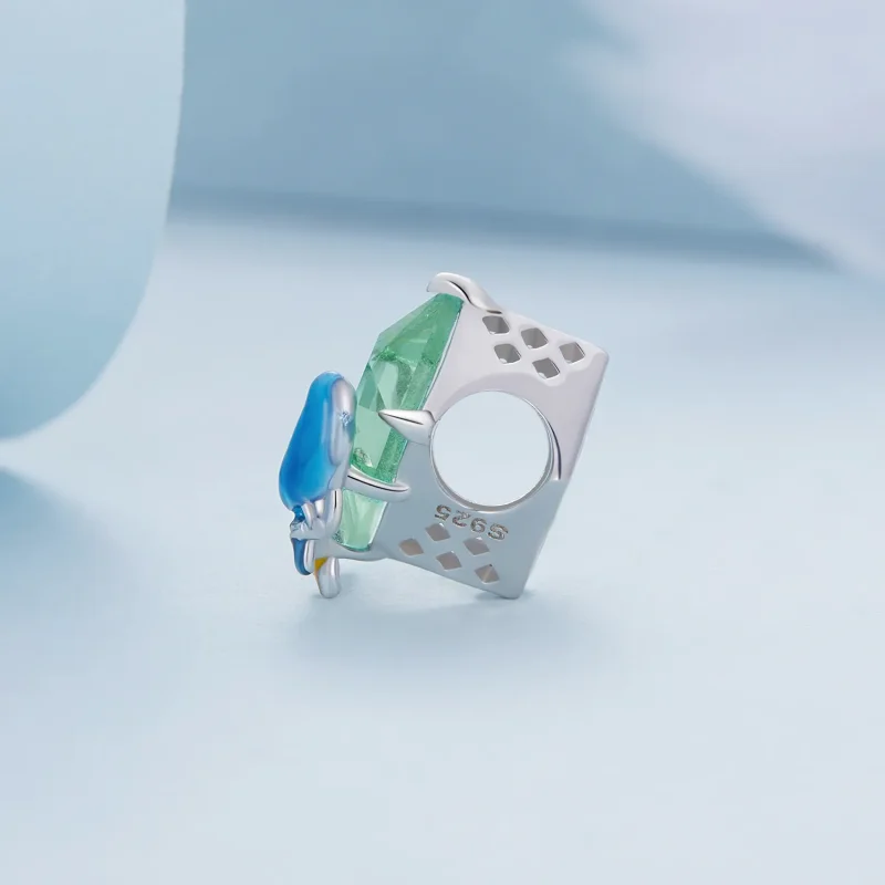 (image for) Pandora Style Flowers and Birds Charm - BSC646 - View 3