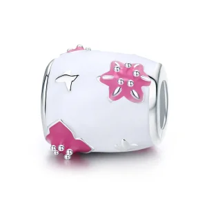 (image for) Pandora Style Flowers and Butterflies Charm - SCC446