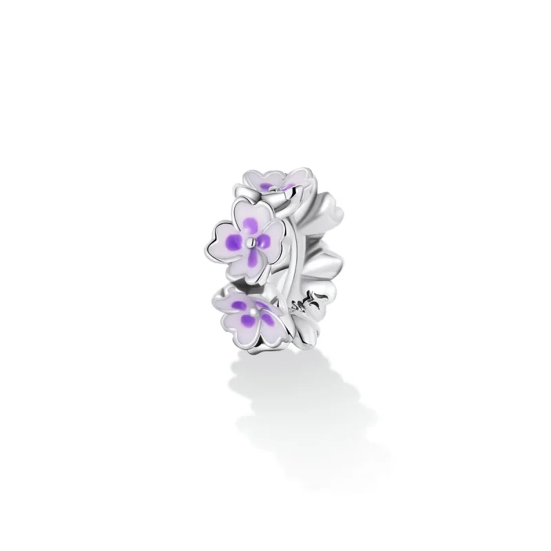 (image for) Pandora Style Flowers Spacer Charm - SCC2212 - View 2