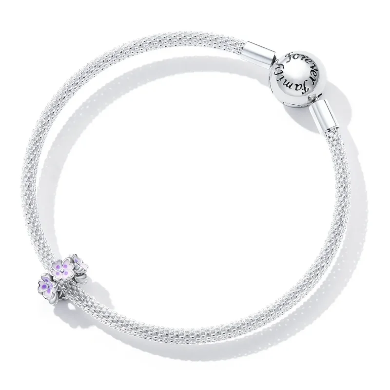 (image for) Pandora Style Flowers Spacer Charm - SCC2212 - View 5