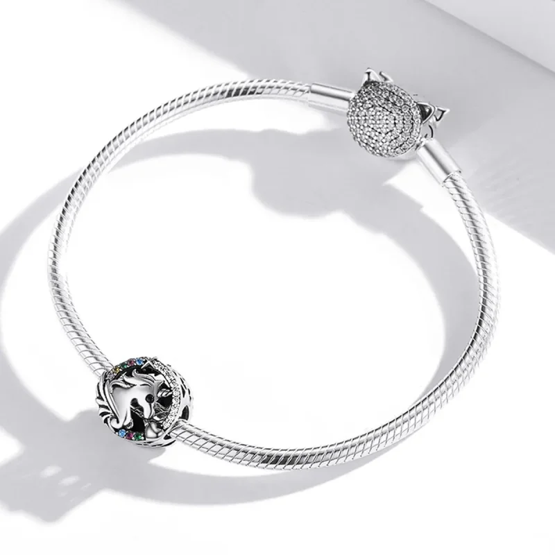 (image for) Pandora Style Flying Pony Charm - BSC476 - View 3
