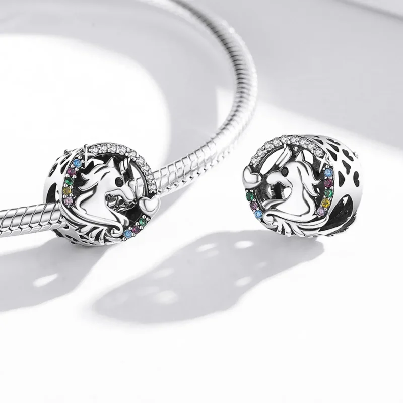 (image for) Pandora Style Flying Pony Charm - BSC476 - View 4