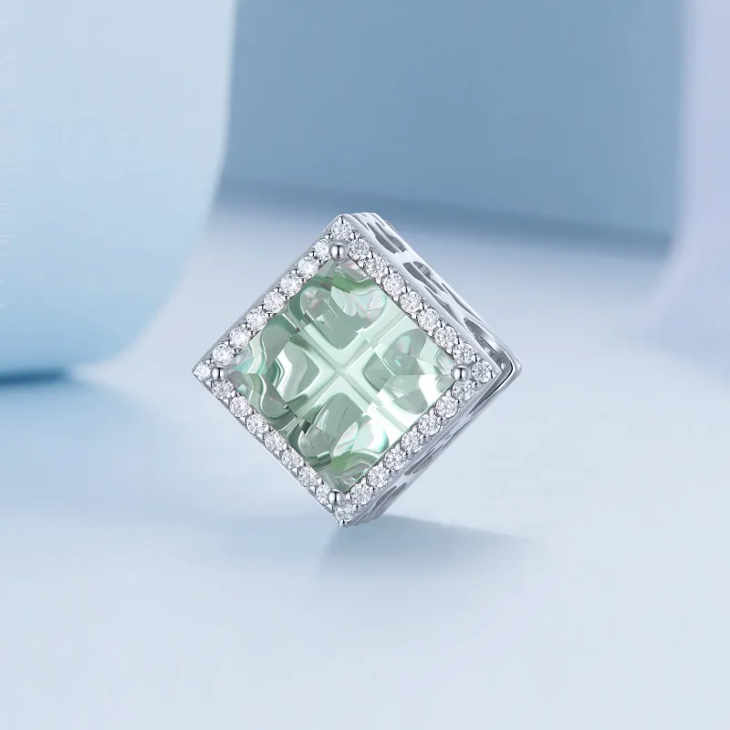 (image for) Pandora Style Four Leaf Clover Charm - BSC667 - View 2