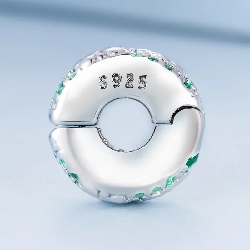 (image for) Pandora Style Four Leaf Clover Clip - BSC678 - View 3