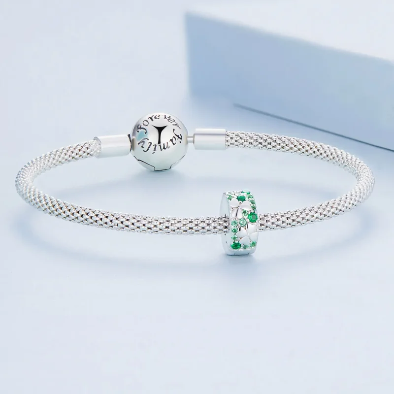 (image for) Pandora Style Four Leaf Clover Clip - BSC678 - View 5
