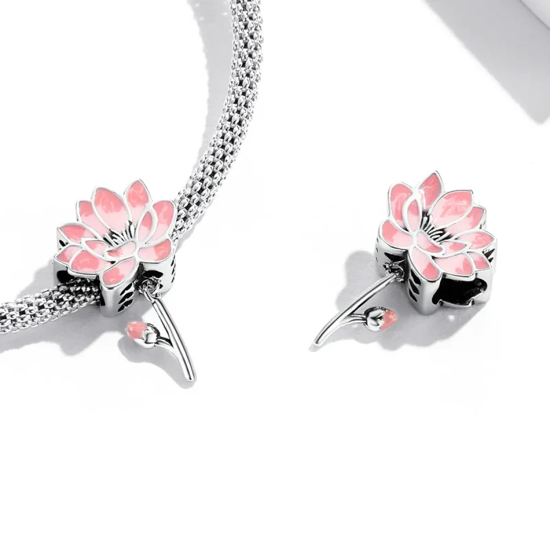 (image for) Pandora Style Fresh Lotus Charm - SCC2157 - View 4