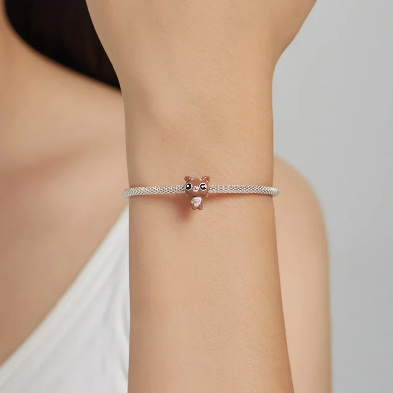 (image for) Pandora Style Funny Deer Charm - SCC1934 - View 5