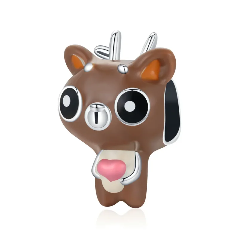 (image for) Pandora Style Funny Deer Charm - SCC1934