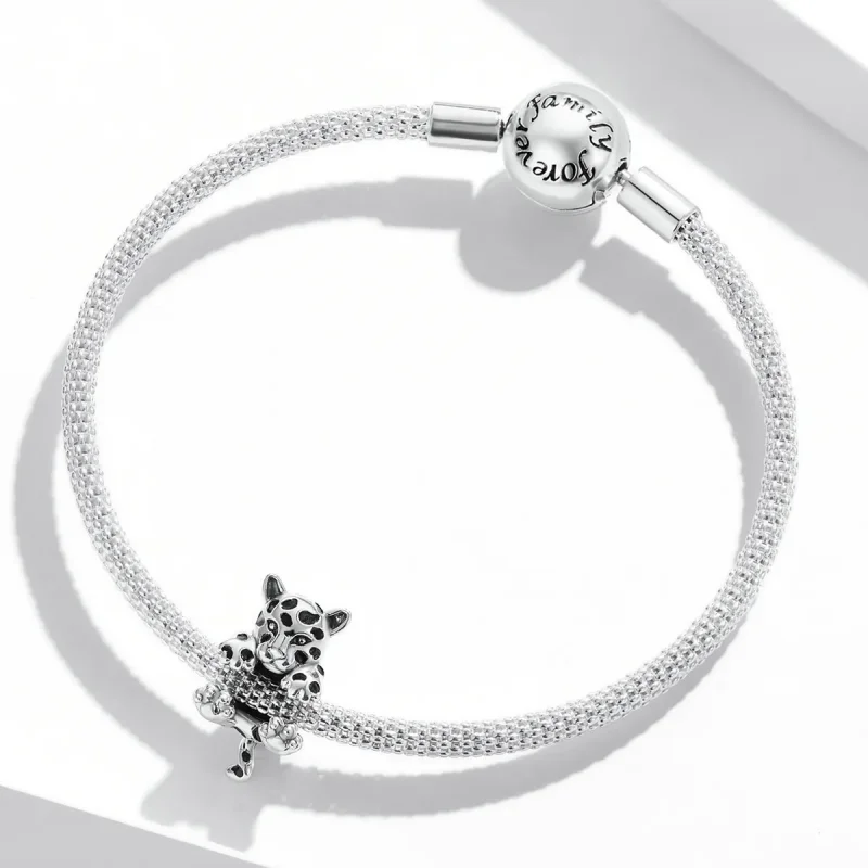 (image for) Pandora Style Funny Little Cheetah Charm - BSC556 - View 3