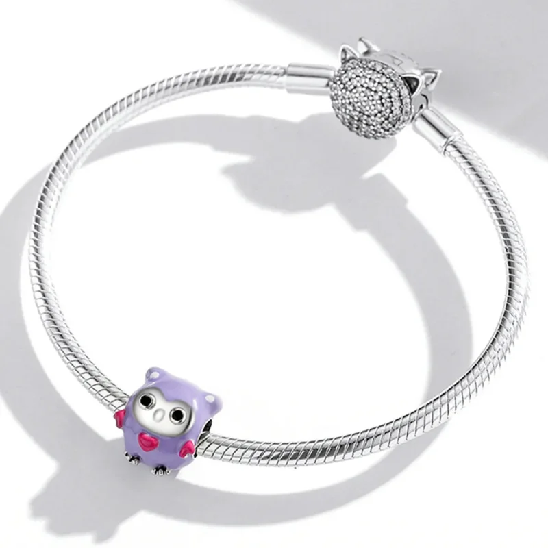 (image for) Pandora Style Funny Owl Charm - SCC1932 - View 3