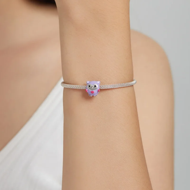 (image for) Pandora Style Funny Owl Charm - SCC1932 - View 5
