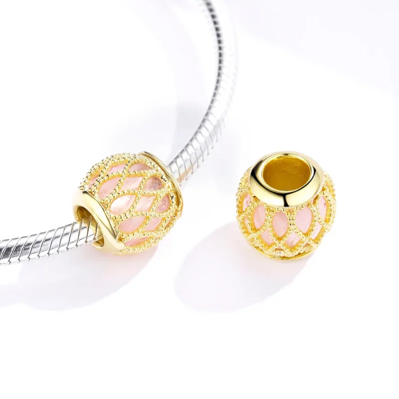 (image for) Pandora Style Gold-Plated Infinite Love Charm - SCC1315 - View 4