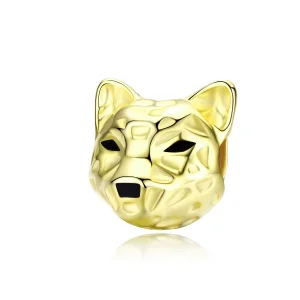 (image for) Pandora Style Gold-Plated Leopard Charm - SCC1252