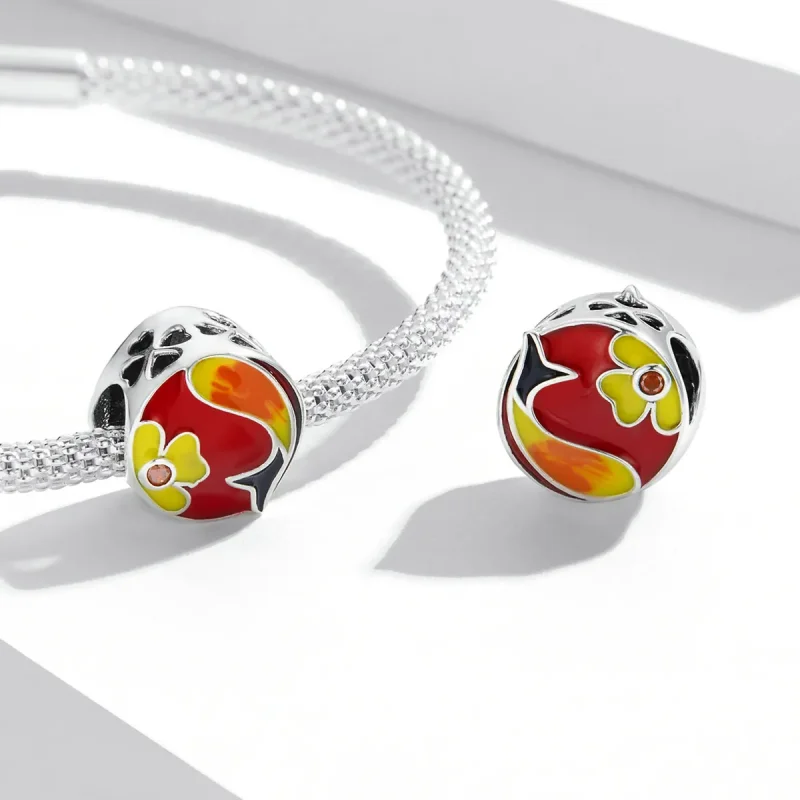 (image for) Pandora Style Good Luck Koi Charm - SCC2066 - View 4