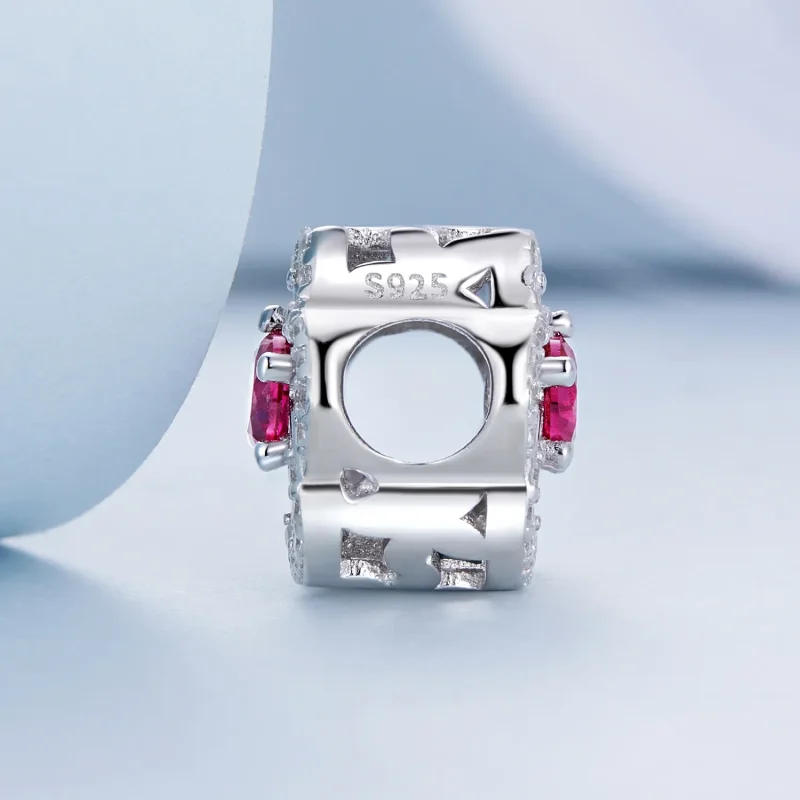 (image for) Pandora Style Gradient Flowers Charm - BSC625 - View 3