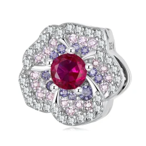(image for) Pandora Style Gradient Flowers Charm - BSC625