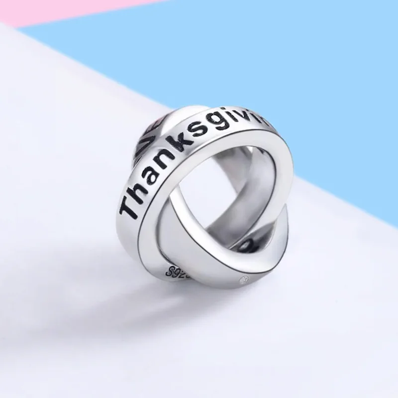 (image for) Pandora Style Grateful to You Charm - SCC227 - View 3