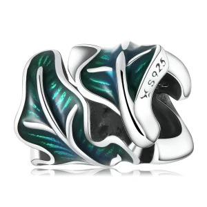 (image for) Pandora Style Green Leaves Charm - SCC2175