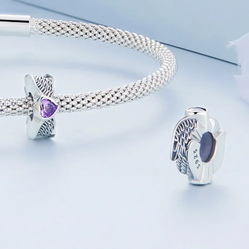 (image for) Pandora Style Guardian Heart Spacer Charm - BSC677 - View 4