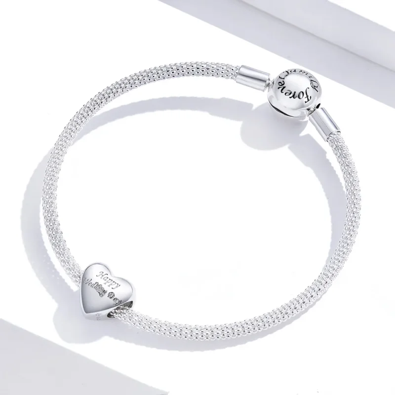 (image for) Pandora Style Happy Wedding Charm - BSC268 - View 2