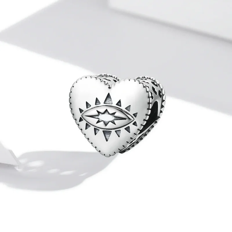 (image for) Pandora Style Heart Demon Eye Charm - SCC1987 - View 2