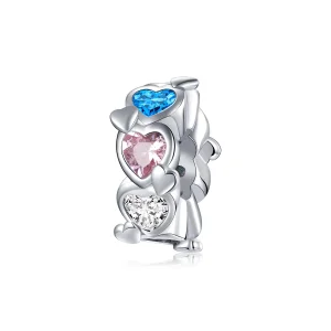 (image for) Pandora Style Heart-To-Heart Charm - BSC408