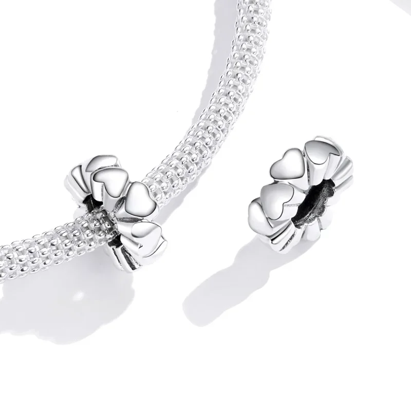 (image for) Pandora Style Heart to Heart Charm - SCC1521 - View 4