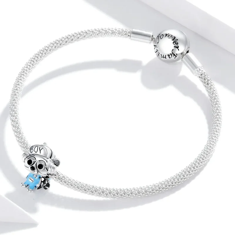 (image for) Pandora Style Hip Hop Raccoon Charm - SCC1629 - View 3