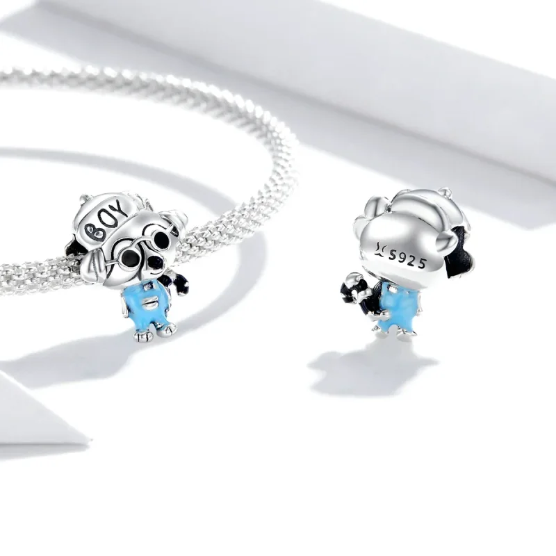 (image for) Pandora Style Hip Hop Raccoon Charm - SCC1629 - View 4