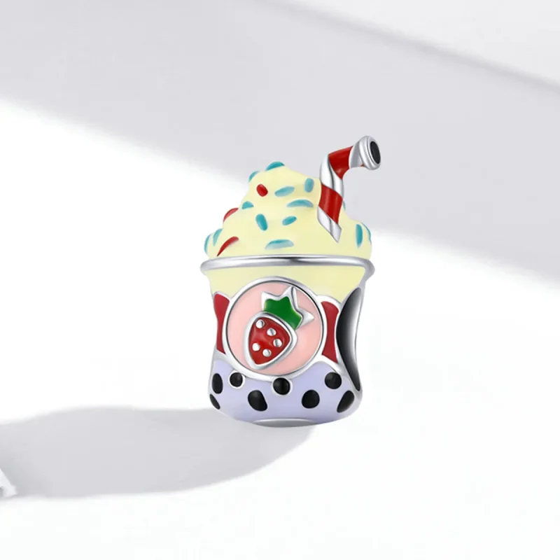 (image for) Pandora Style Ice Cream Milk Tea Charm - SCC1947 - View 2