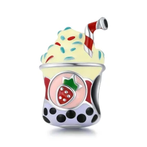 (image for) Pandora Style Ice Cream Milk Tea Charm - SCC1947