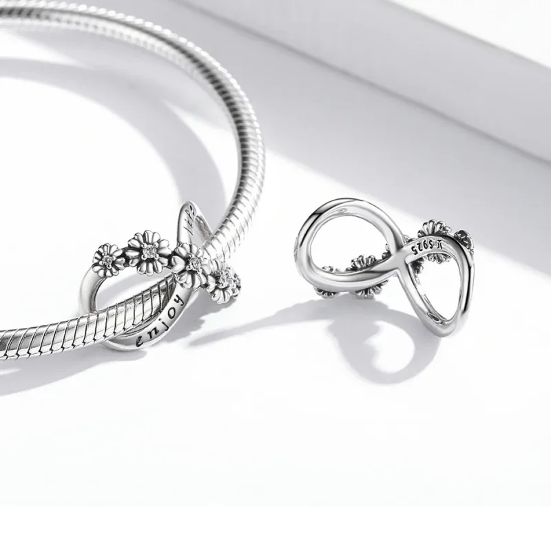 (image for) Pandora Style Infinite Flowers Charm - SCC2099 - View 4