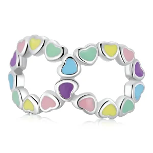 (image for) Pandora Style Infinite Rainbow Heart Charm - SCC2160