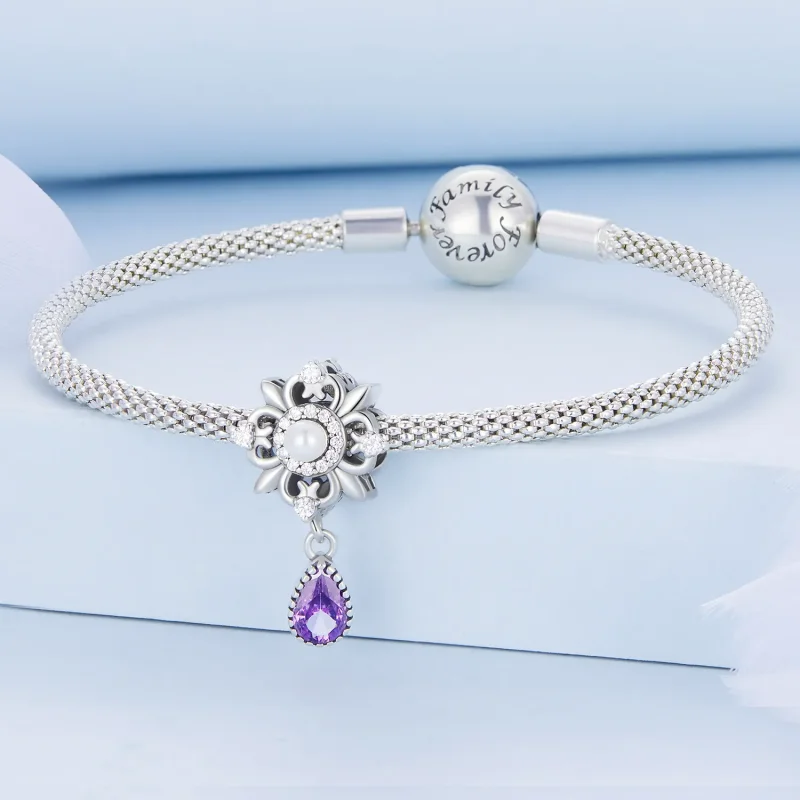 (image for) Pandora Style Iris Charm - BSC674 - View 3