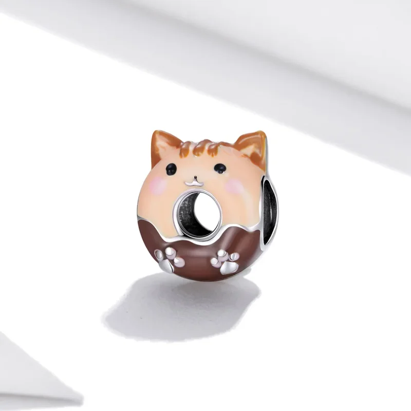 (image for) Pandora Style Kitty Donuts Charm - SCC1877 - View 2