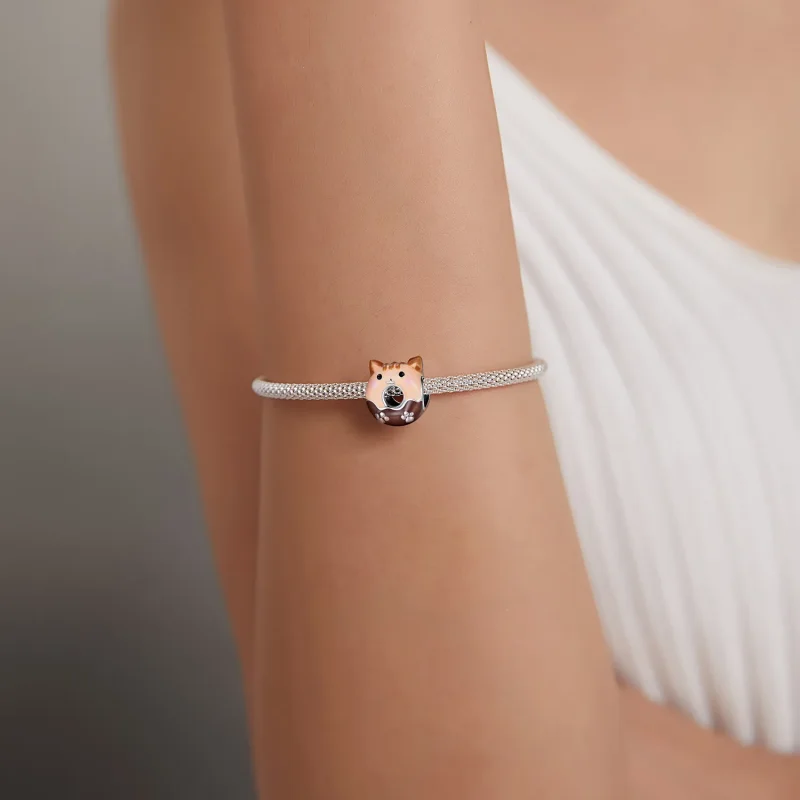 (image for) Pandora Style Kitty Donuts Charm - SCC1877 - View 5
