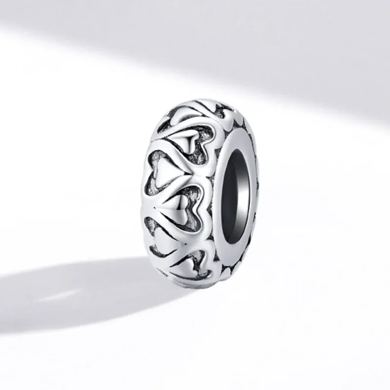 (image for) Pandora Style Lace Love Spacer Charm - SCC1949 - View 2