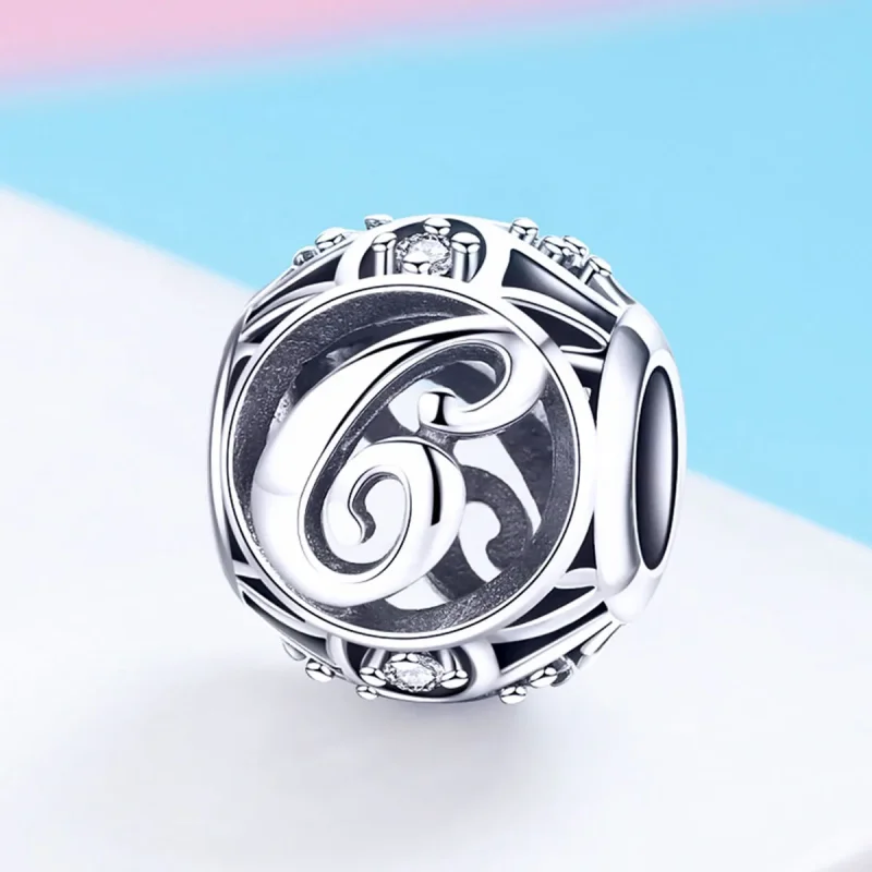 (image for) Pandora Style Letter-C Charm - SCC738-C - View 2
