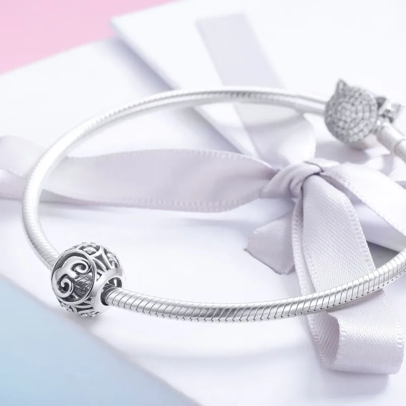 (image for) Pandora Style Letter-E Charm - SCC738-E - View 4