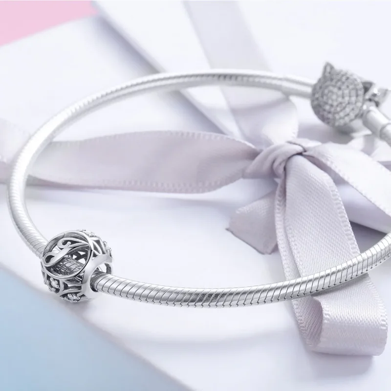 (image for) Pandora Style Letter-J Charm - SCC738-J - View 4