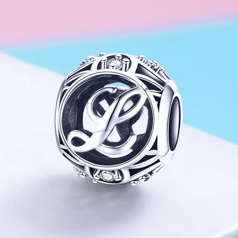 (image for) Pandora Style Letter-L Charm - SCC738-L - View 2