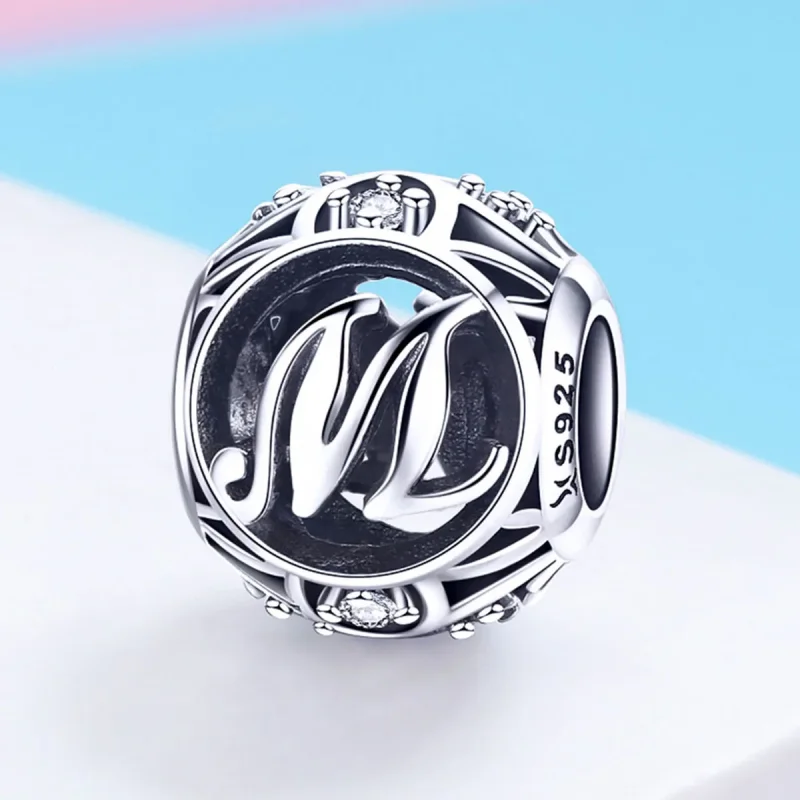 (image for) Pandora Style Letter-M Charm - SCC738-M - View 2