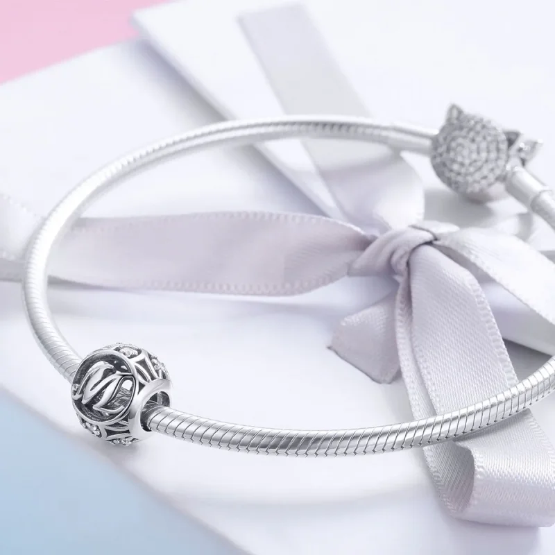 (image for) Pandora Style Letter-M Charm - SCC738-M - View 4